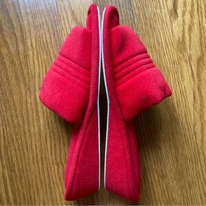 Vanity Fair wedge velour terry house shoes bedroom slippers 70s 80s